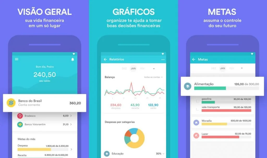 Aplicativos de planejamento financeiro