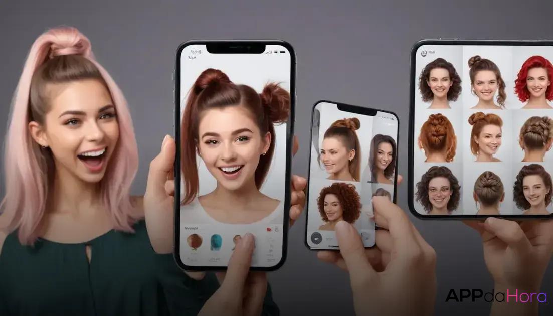 Vantagens de usar um app para experimentar cortes
