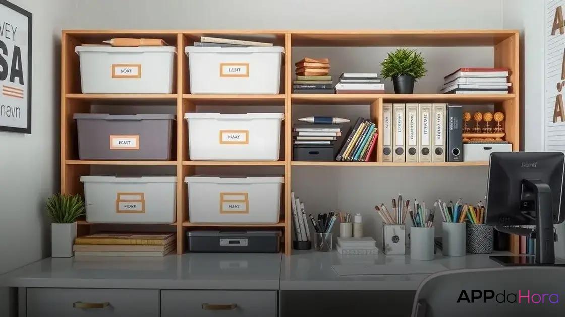 Dicas para manter seu espaço físico organizado