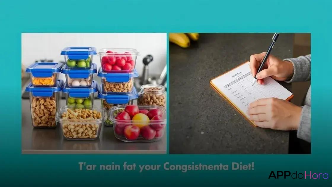 Dicas práticas para manter uma dieta consistente