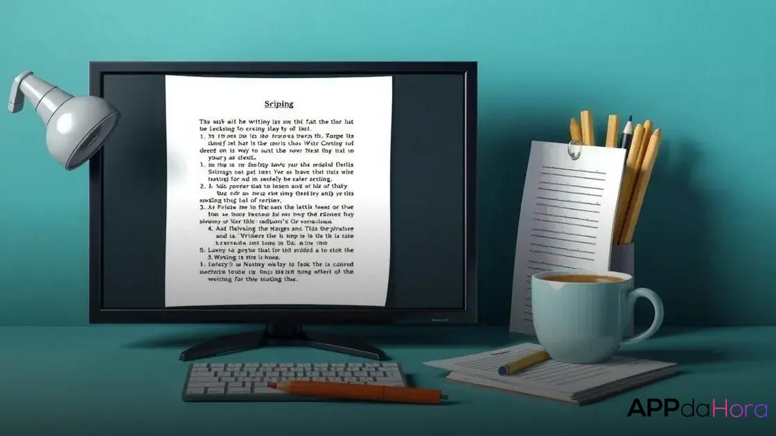 A importância dos roteiros nas narrativas