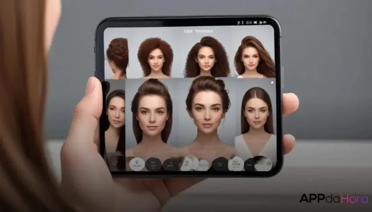 Imagem editorial: App para simular corte de cabelo e testar estilos com segurança