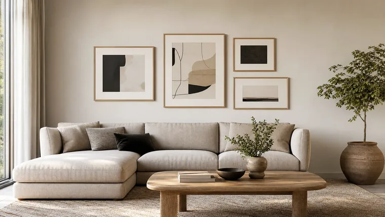 quadros decoracao parede equilibrada